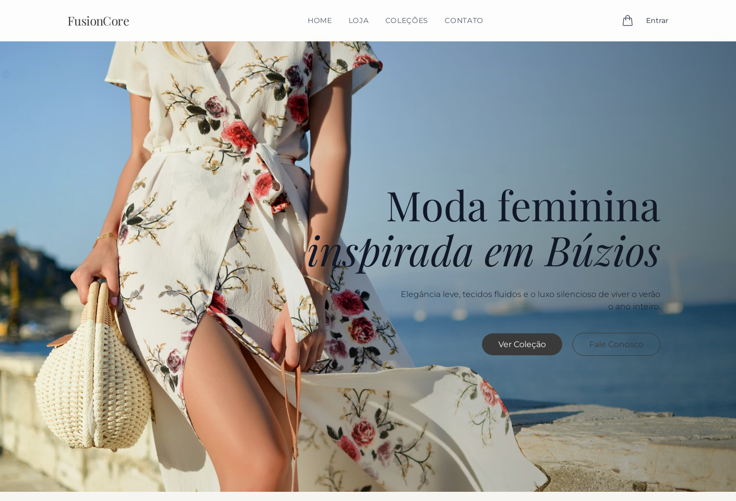 Screenshot real do Commerce FusionCore